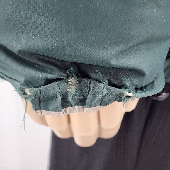 Cabelas XL Reg Reversible Premier Northern Goose Down Puffer Jacket Green & Beig - Picture 6 of 11